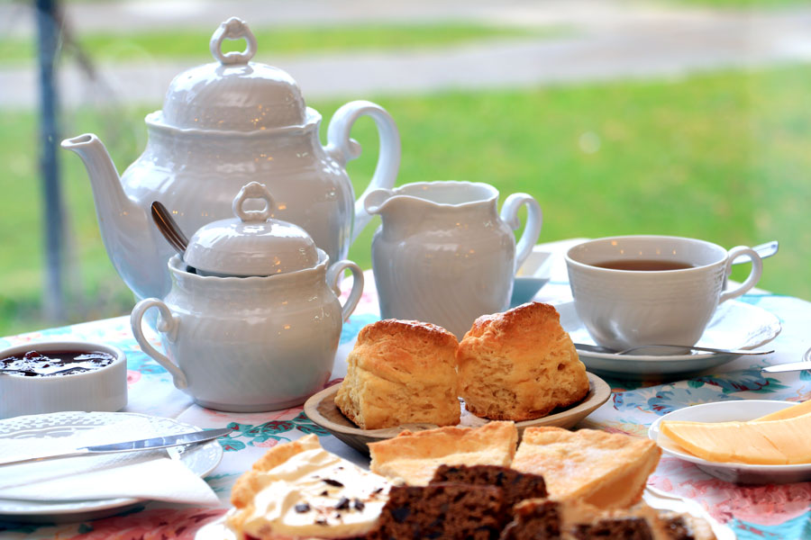 Té galés con tortas y mermelada en Trevelin, cerca de Esquel