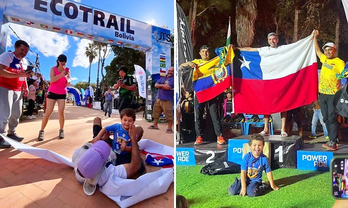 Patricio Bopp, de Aysén, campeón sudamericano de trail running en Bolivia