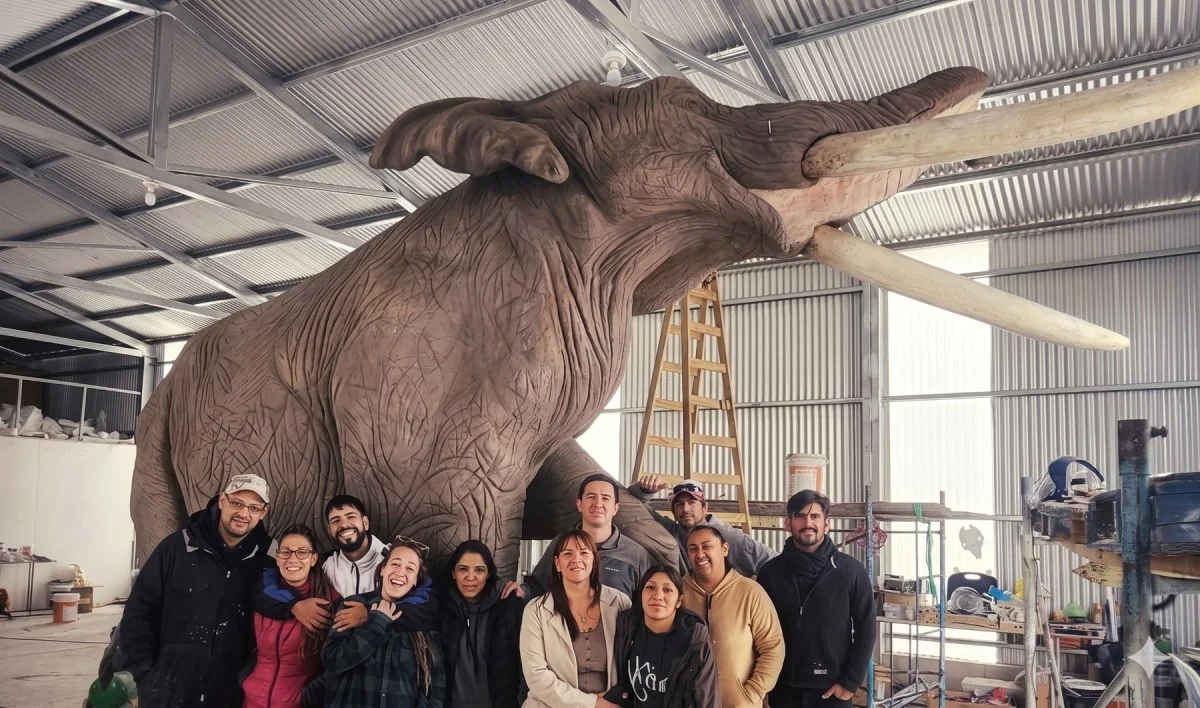 Presentan en Comallo a un coloso prehistórico de la Patagonia