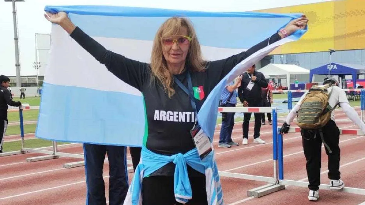 Otra hazaña de Susana Morales: oro, récord y bandera neuquina en el Iberoamericano