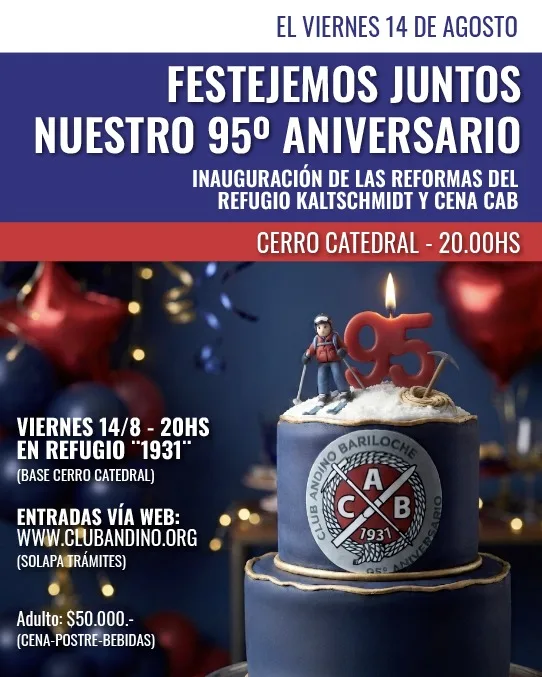 Club Andino Bariloche cumple 95 años: historia viva del andinismo patagónico