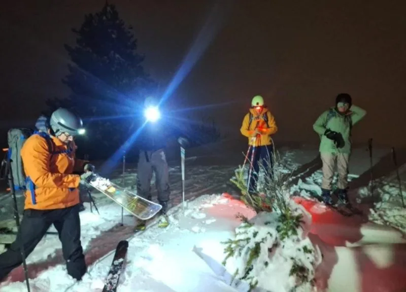 Esquí de travesía nocturno: nueva salida en el Cerro San Martín