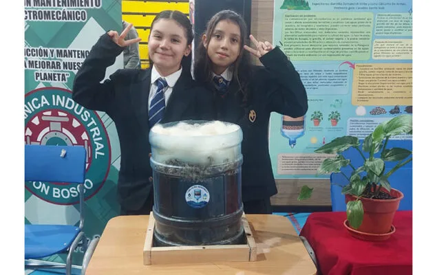 Alumnas de Punta Arenas crean biofiltro con lana de oveja para reutilizar aguas grises
