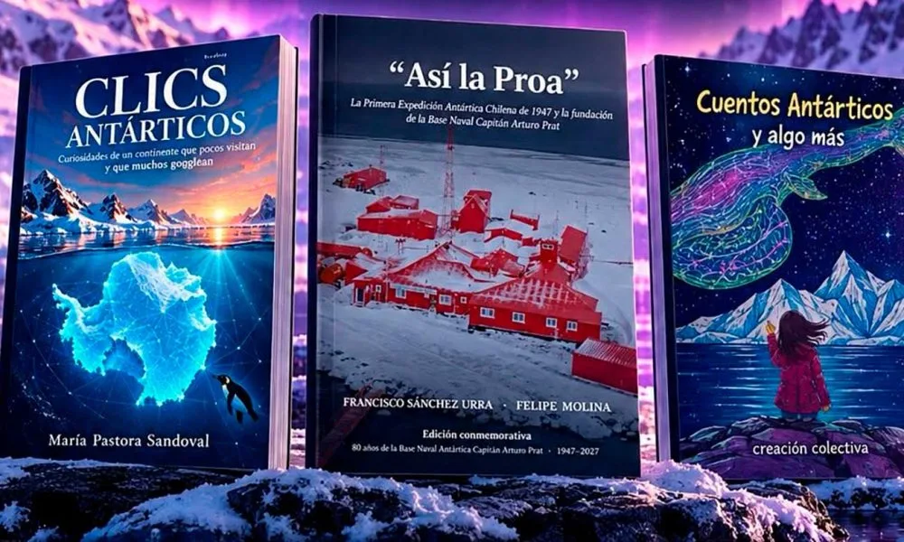 Tres libros sobre la Antártica se presentan en la puerta del continente blanco