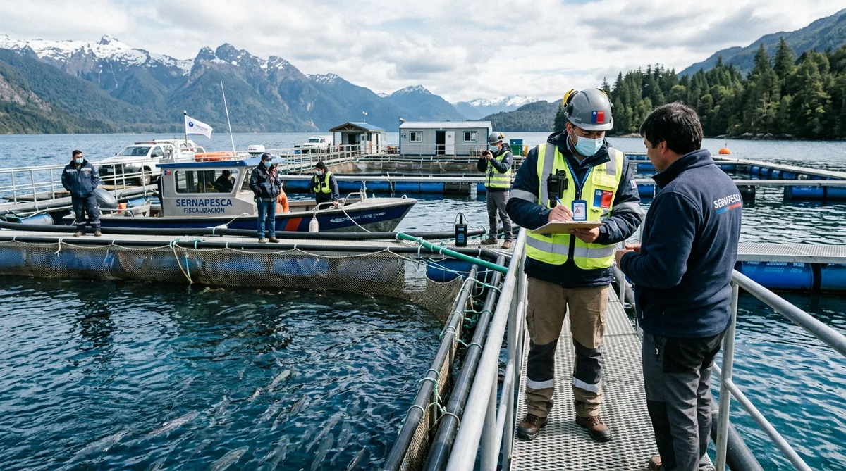 Sernapesca fiscaliza manejo de mortalidades en centros de Multiexport