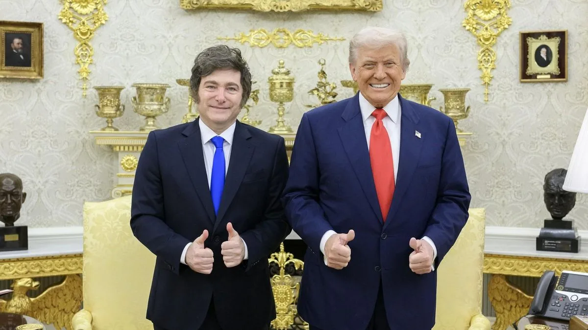 Javier Milei y Donald Trump en la Casa Blanca