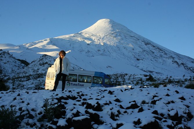 Al pie del Volcán Osorno en invierno — excursión desde Puerto Varas